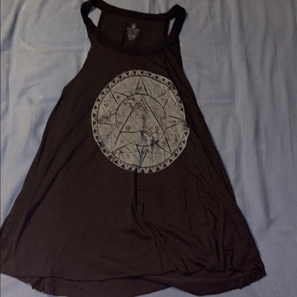 Black Graphic Tank Top